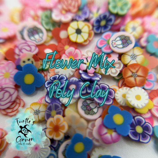Flower Mix Poly Clay